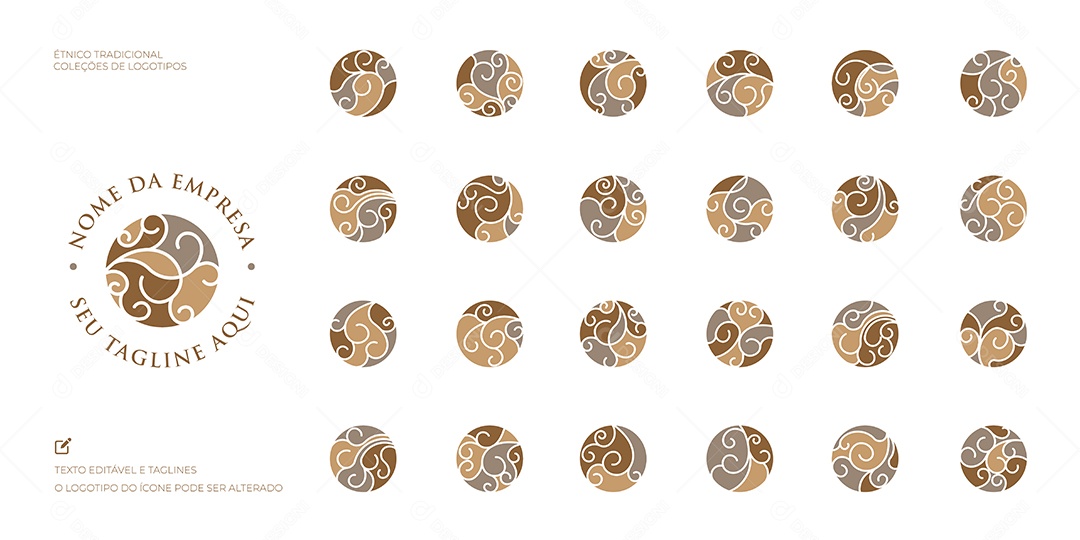 Modelos De Coleção Logotipo Tradicionais Empresa EPS Editavel