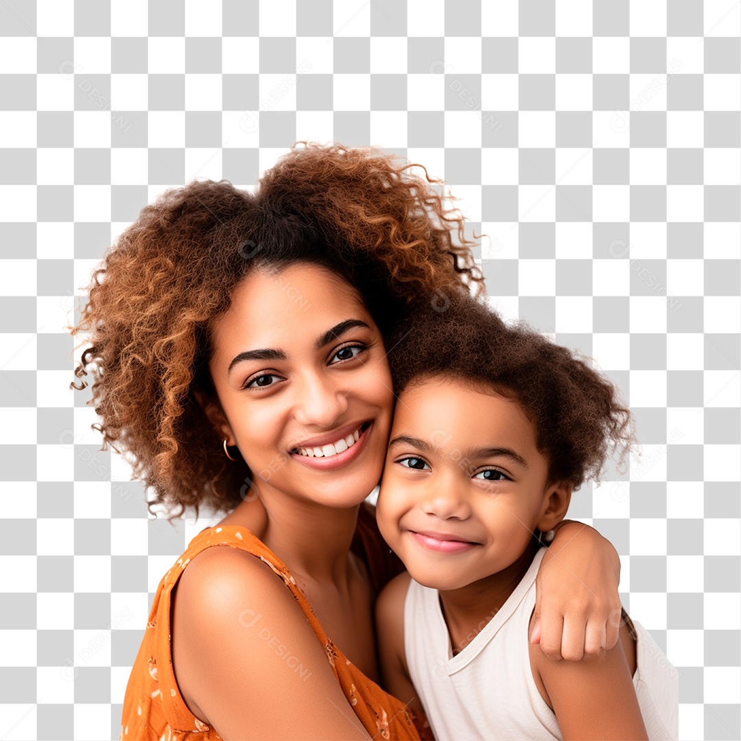 Mãe e Filha Se Abraçando PNG Transparente