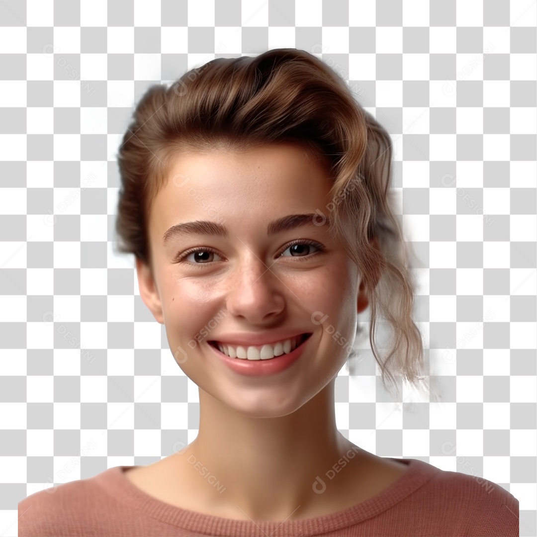 Mulher Sorrindo PNG Transparente
