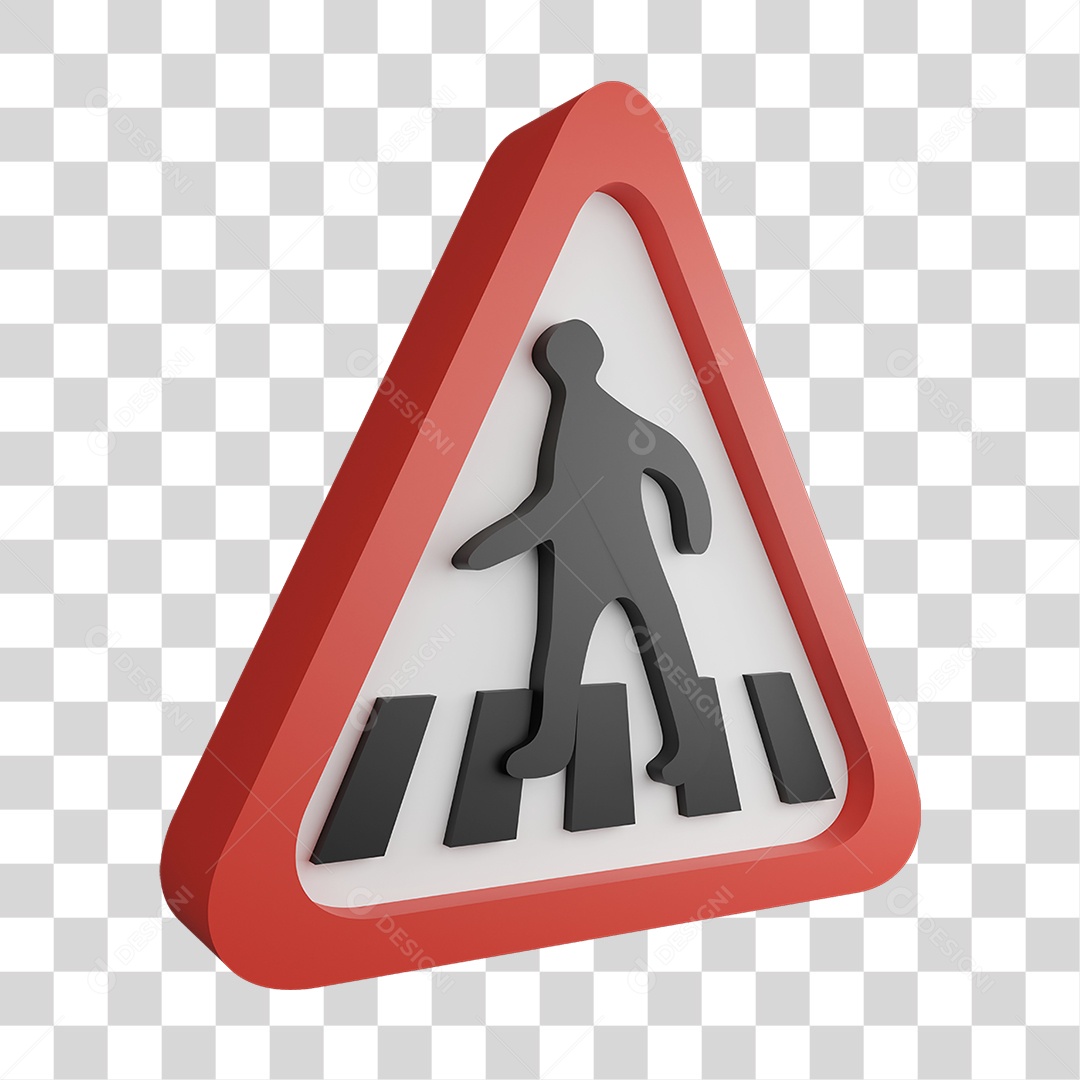 Placa de Aviso PNG Transparente