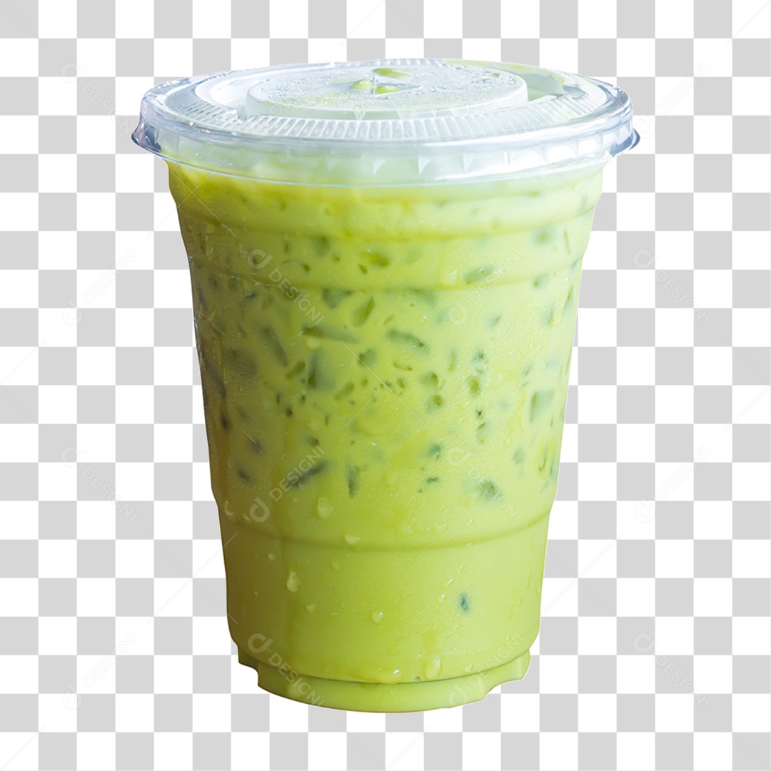Suco Verde com Gelo PNG Transparente