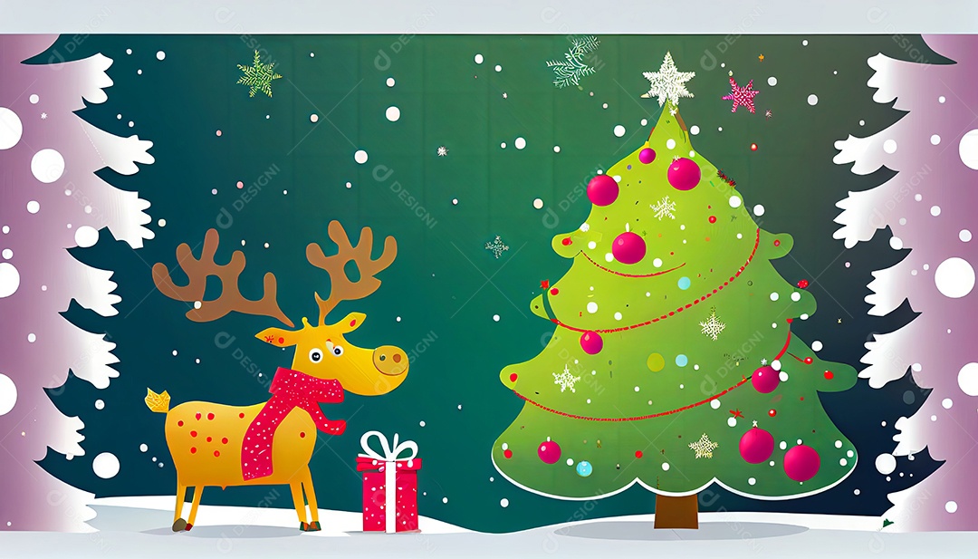 Tenha um feliz natal dia 25 de dezembro.