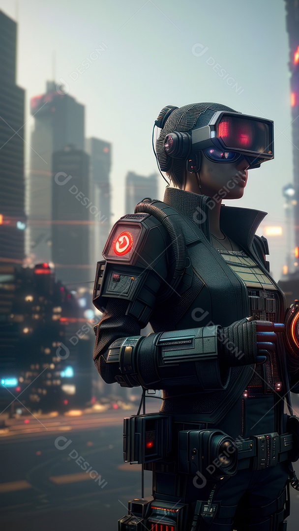 Imagem realista de guerra civil.