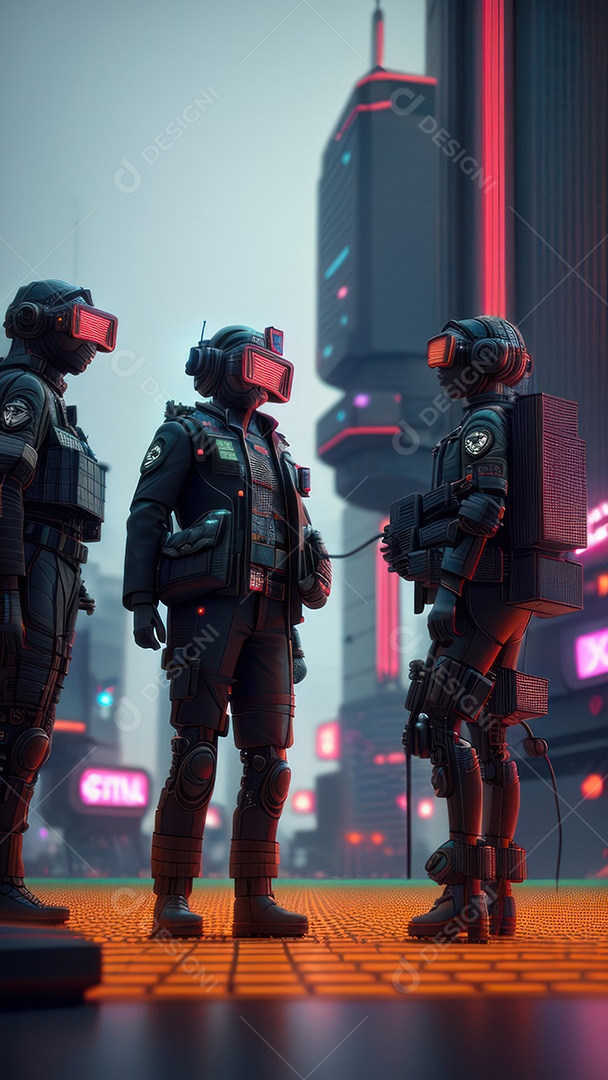 Imagem realista de guerra civil.