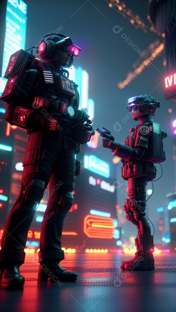 Imagem realista de guerra civil.