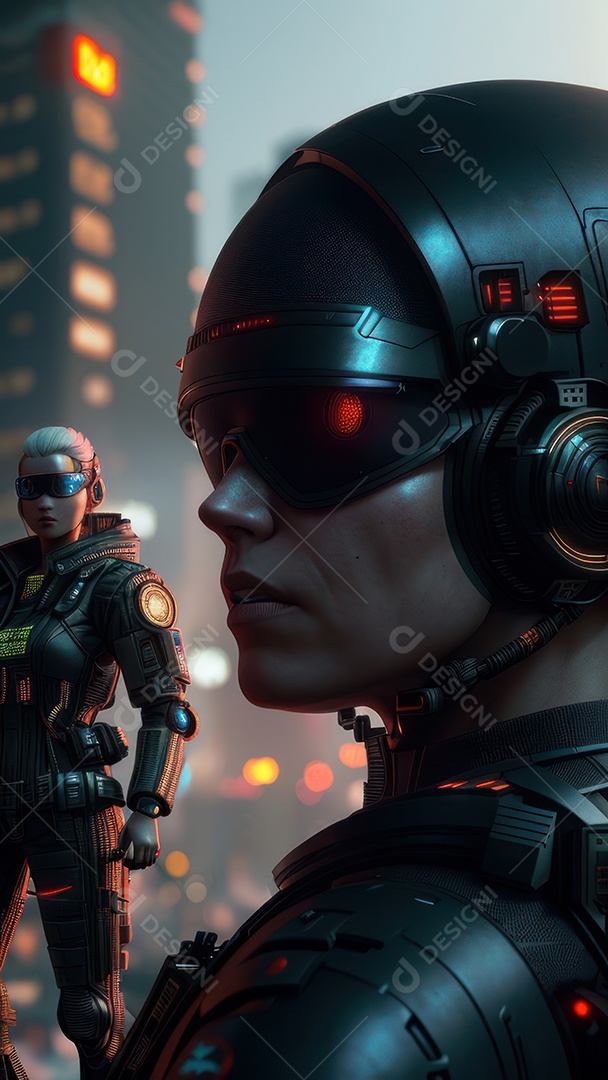 Imagem realista de guerra civil.