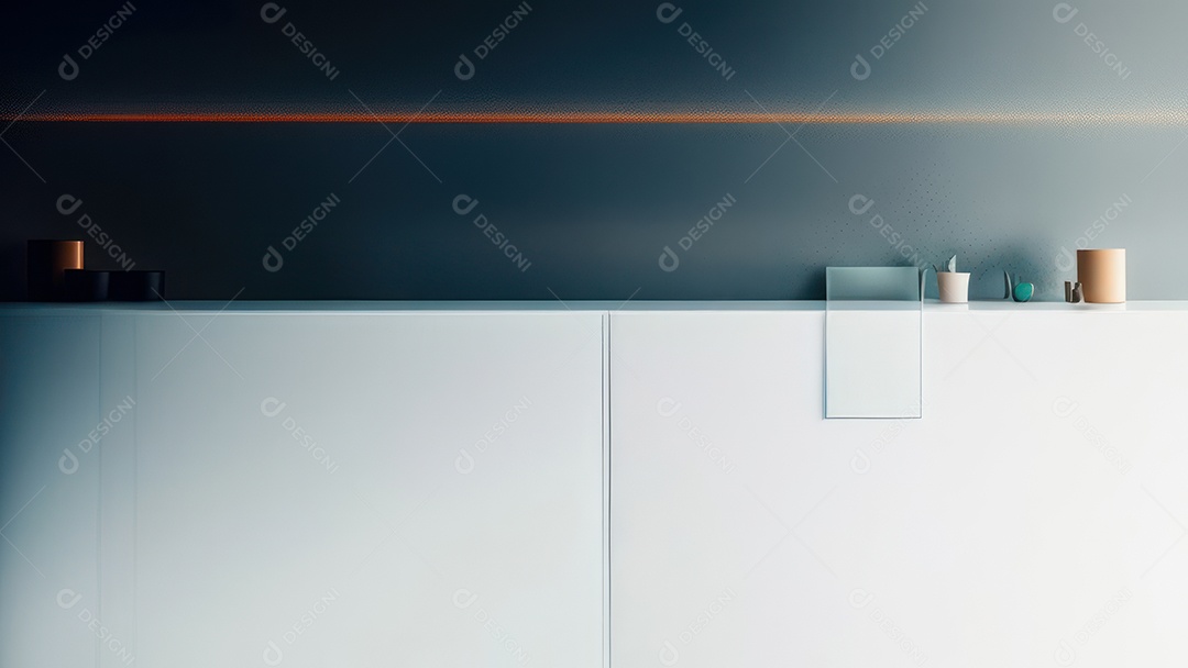 Interior de uma casa bonita e decorada.