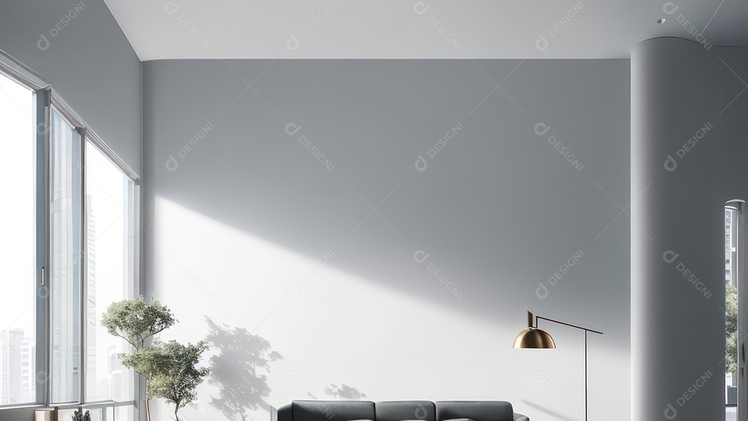 Interior de uma casa bonita e decorada.