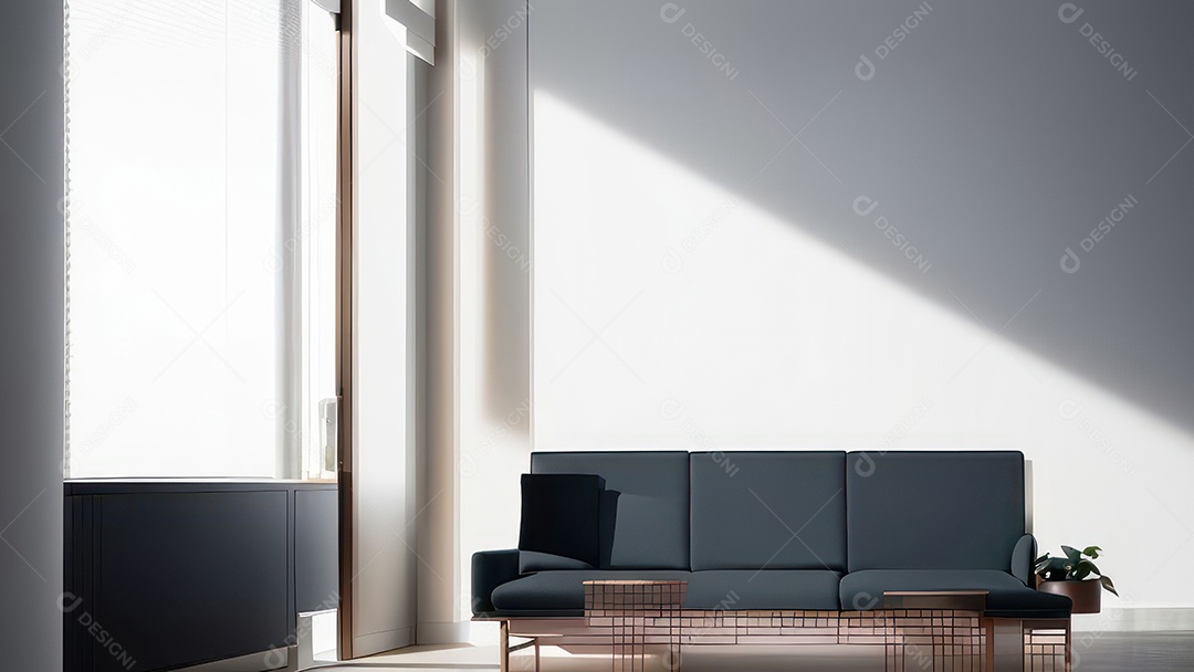 Interior de uma casa bonita e decorada.