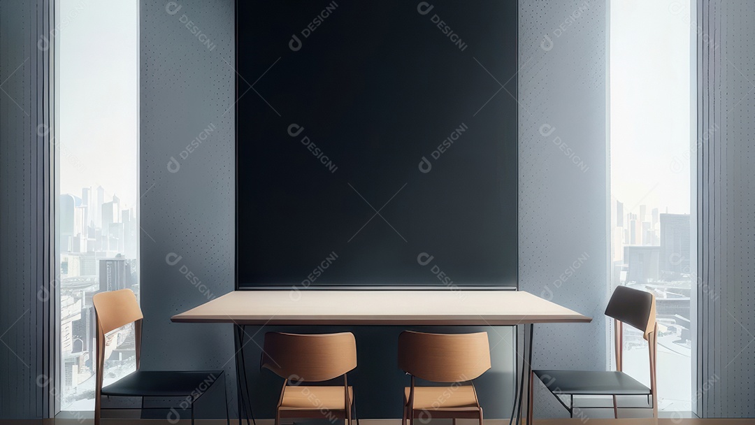 Interior de uma casa bonita e decorada.