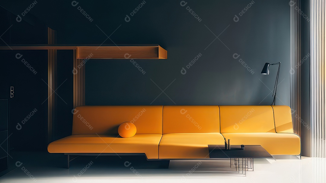 Interior de uma casa bonita e decorada.