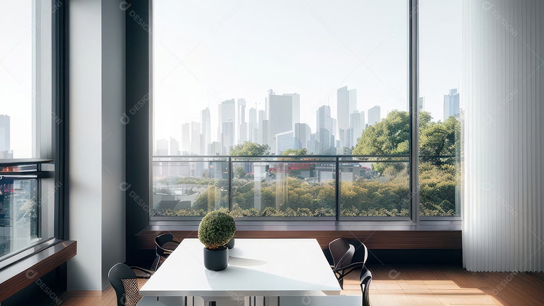 Interior de uma casa bonita e decorada.