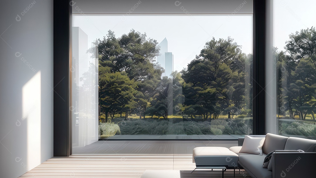 Interior de uma casa bonita e decorada.