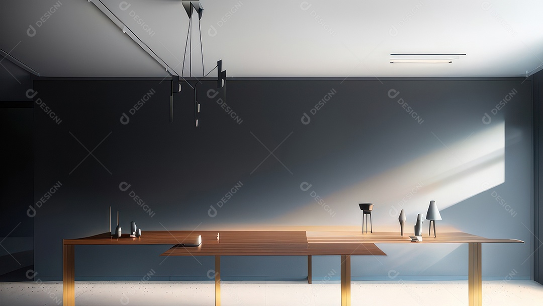 Interior de uma casa bonita e decorada.