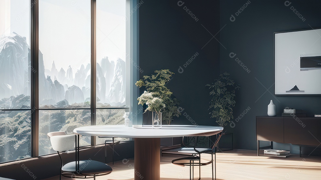 Casa decorada apartamento.