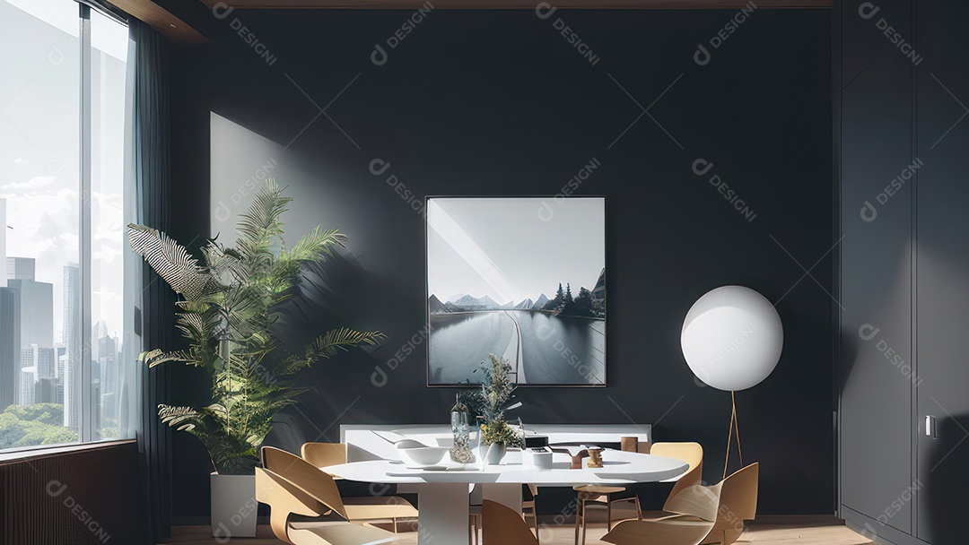 Casa decorada apartamento.