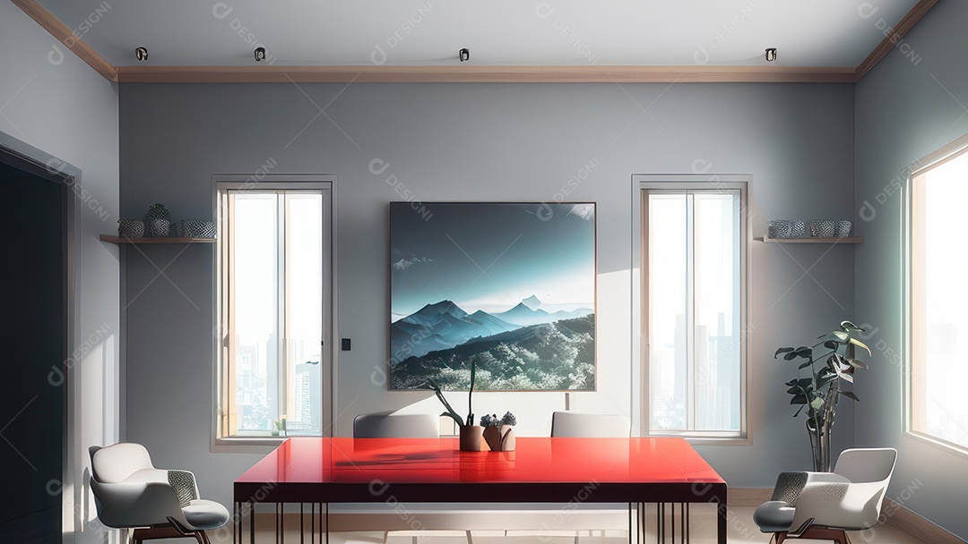 Casa decorada apartamento.