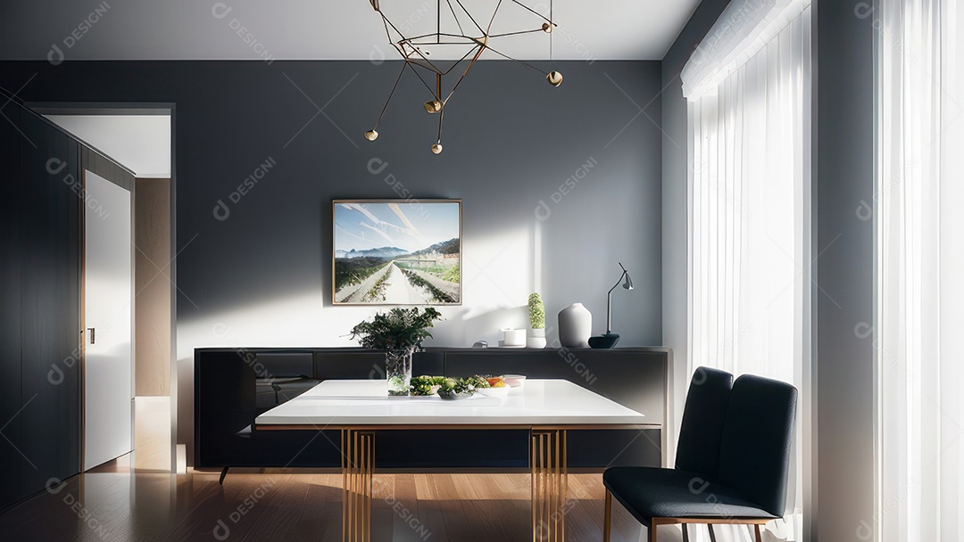 Casa decorada apartamento.