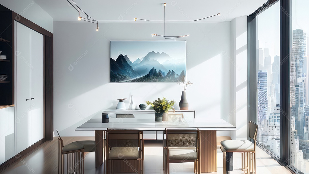 Casa decorada apartamento.