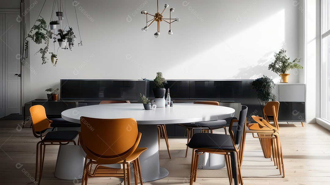 Casa decorada apartamento.