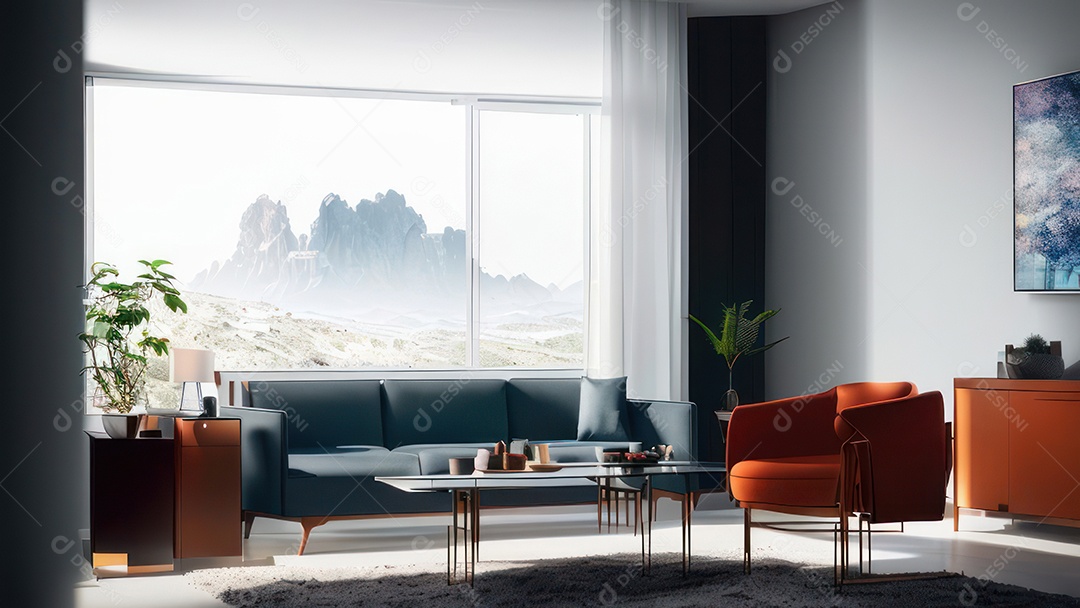 Casa decorada apartamento.