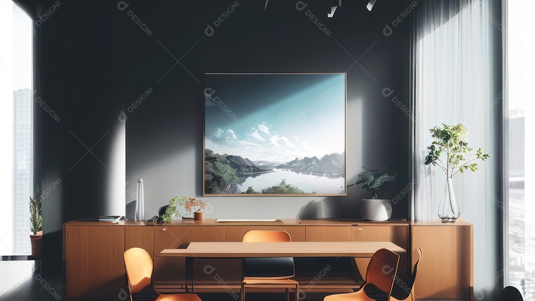 Casa decorada apartamento.