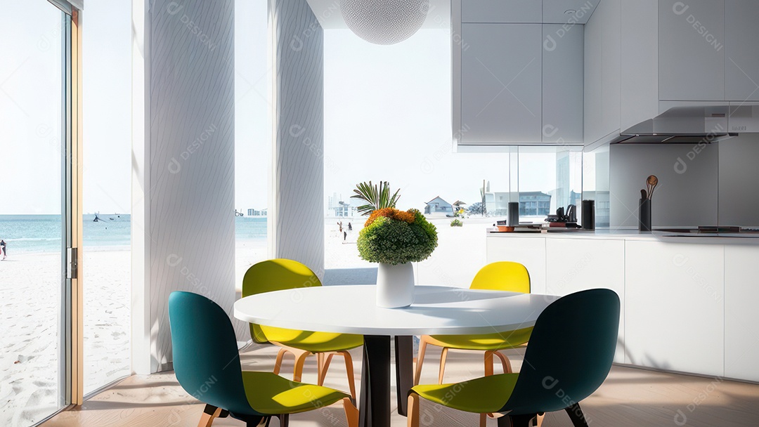 Casa decorada apartamento.