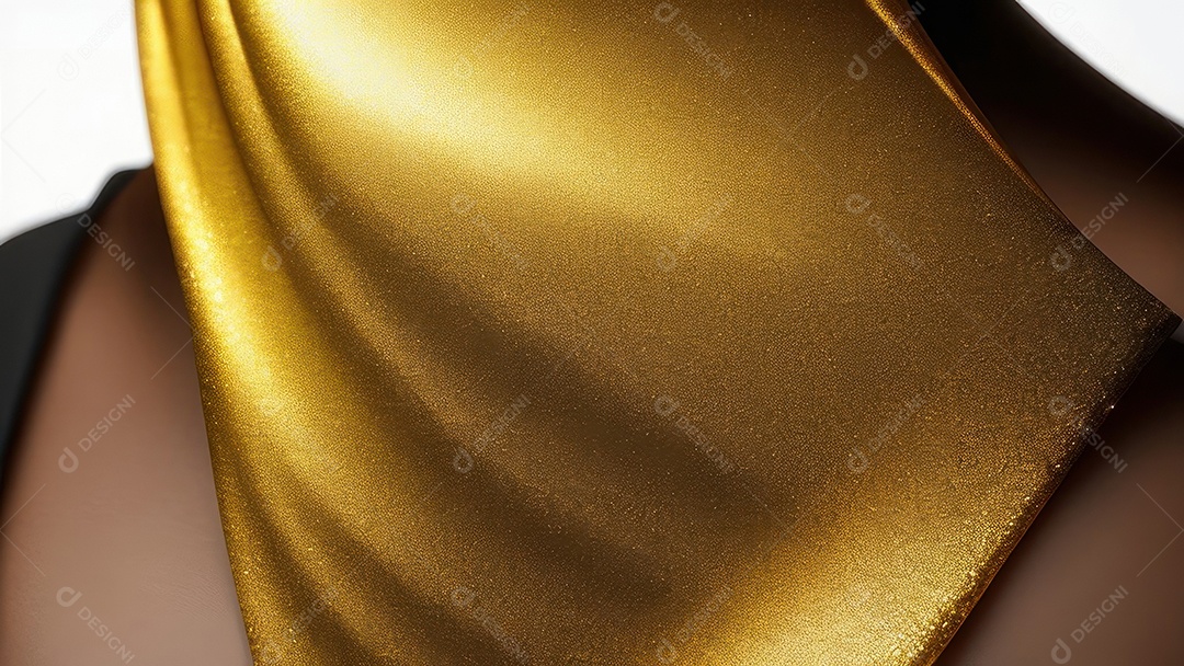 Formas abstratas douradas.