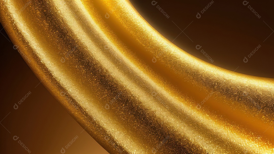 Formas abstratas douradas.