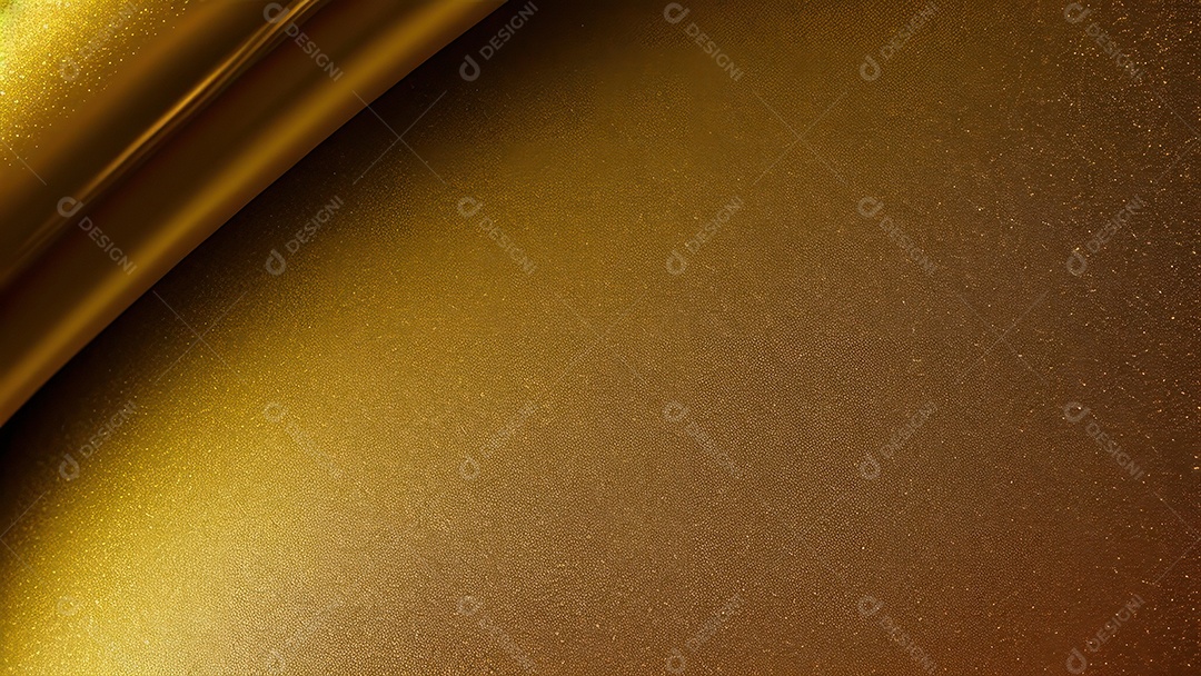 Formas abstratas douradas.