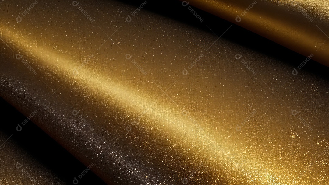 Formas abstratas douradas.