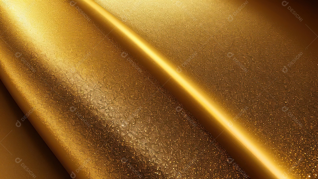 Formas abstratas douradas.