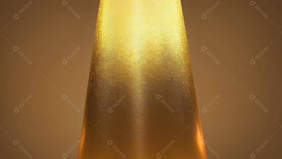 Formas abstratas douradas.