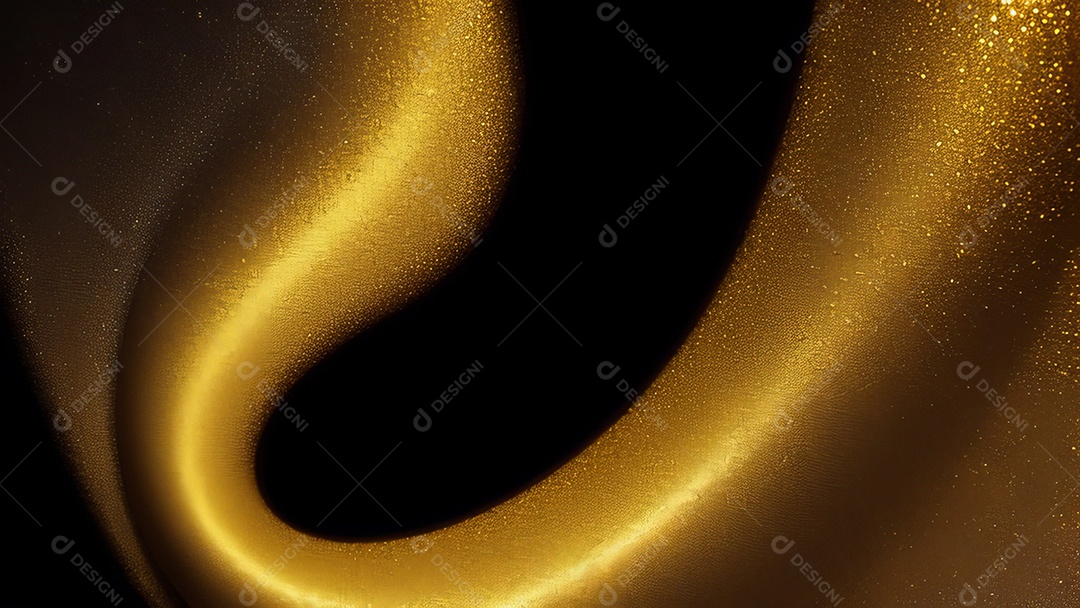 Formas abstratas douradas.