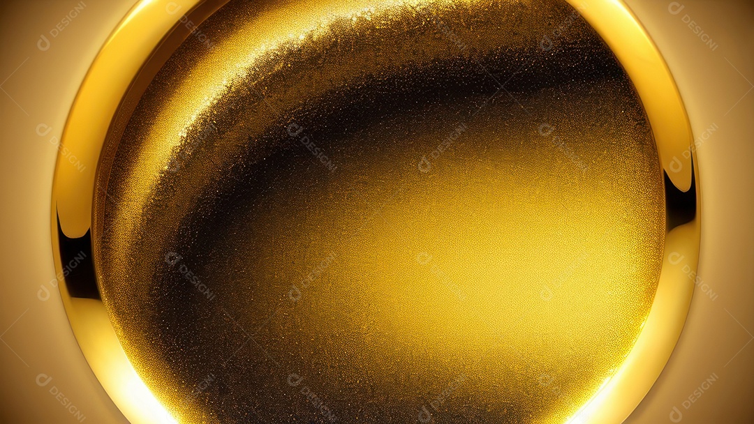 Formas abstratas douradas.