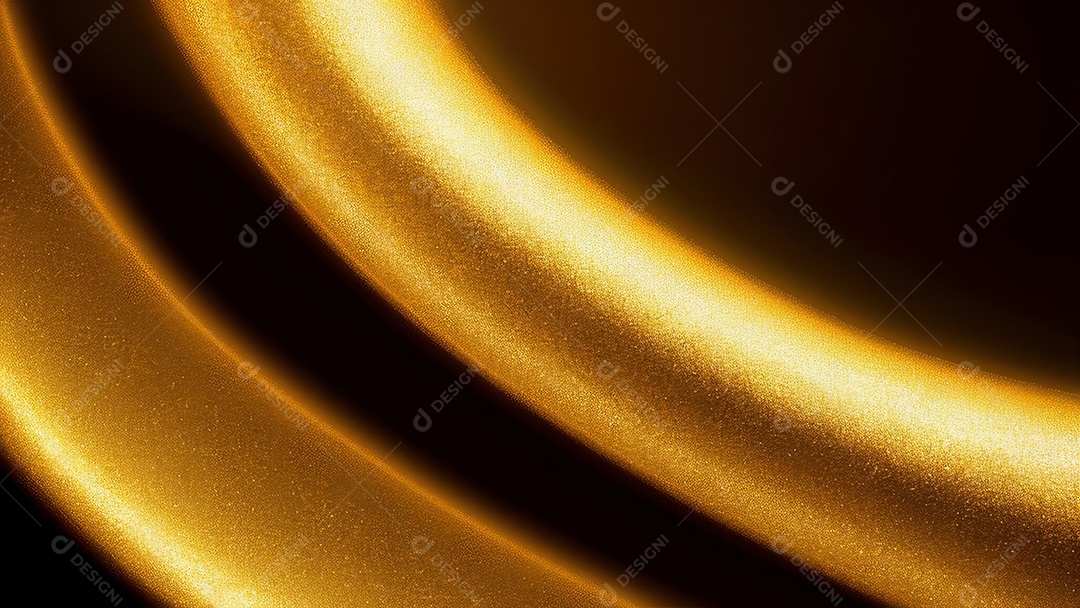 Formas abstratas douradas.