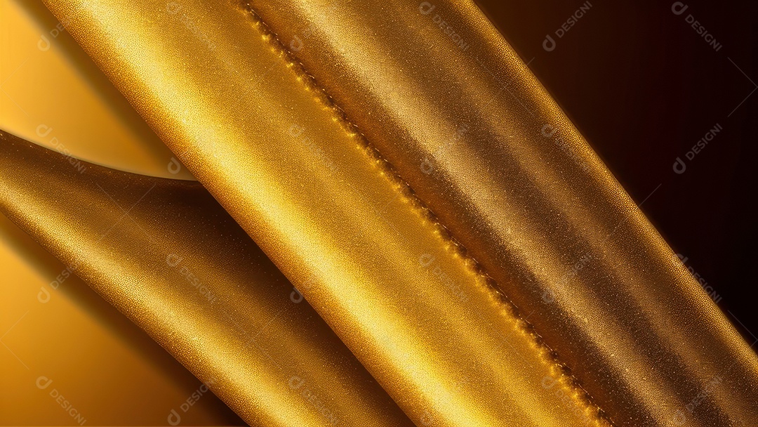 Formas abstratas douradas.