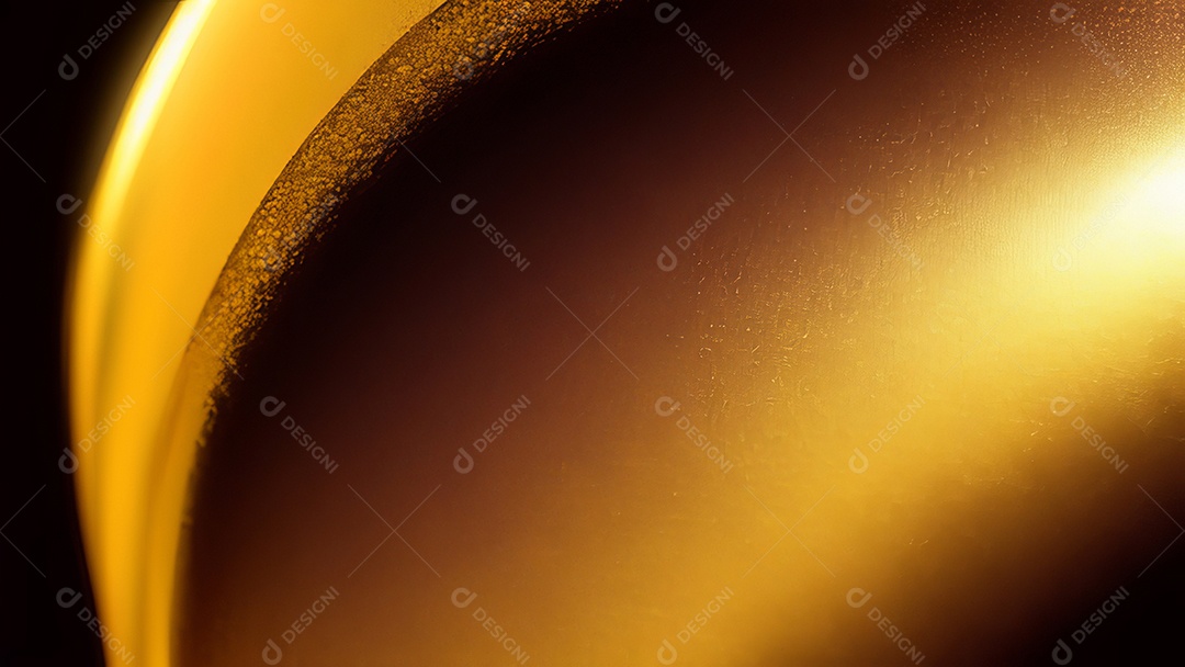 Formas abstratas douradas.