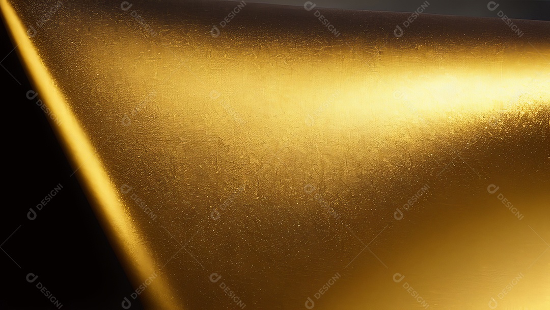 Formas abstratas douradas.