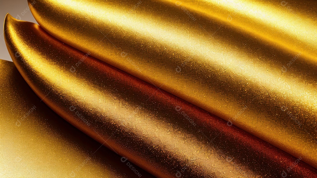 Formas abstratas douradas.