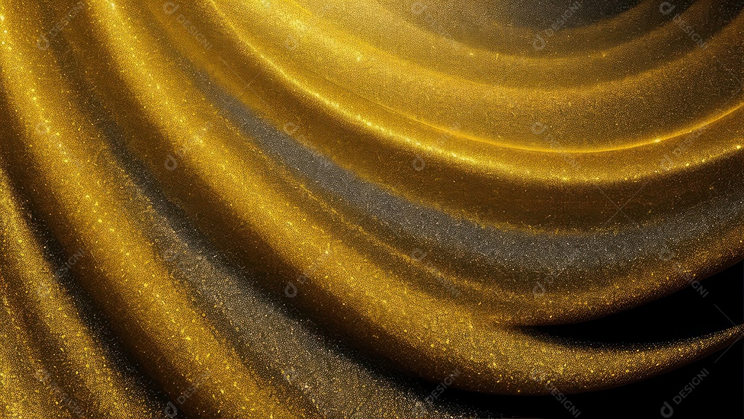 Formas abstratas douradas.