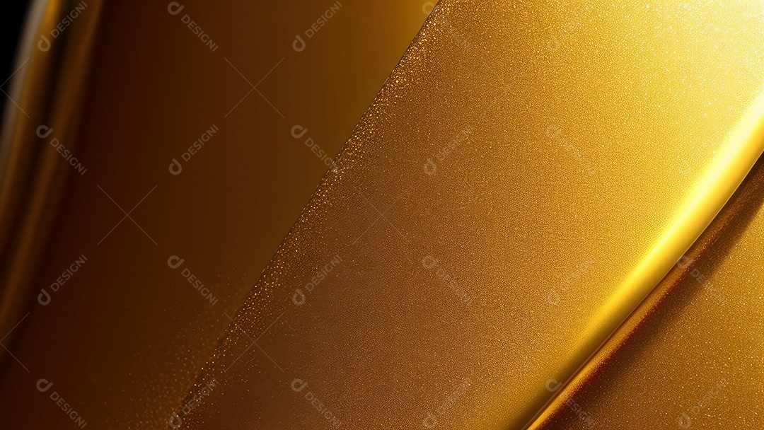 Formas abstratas douradas.