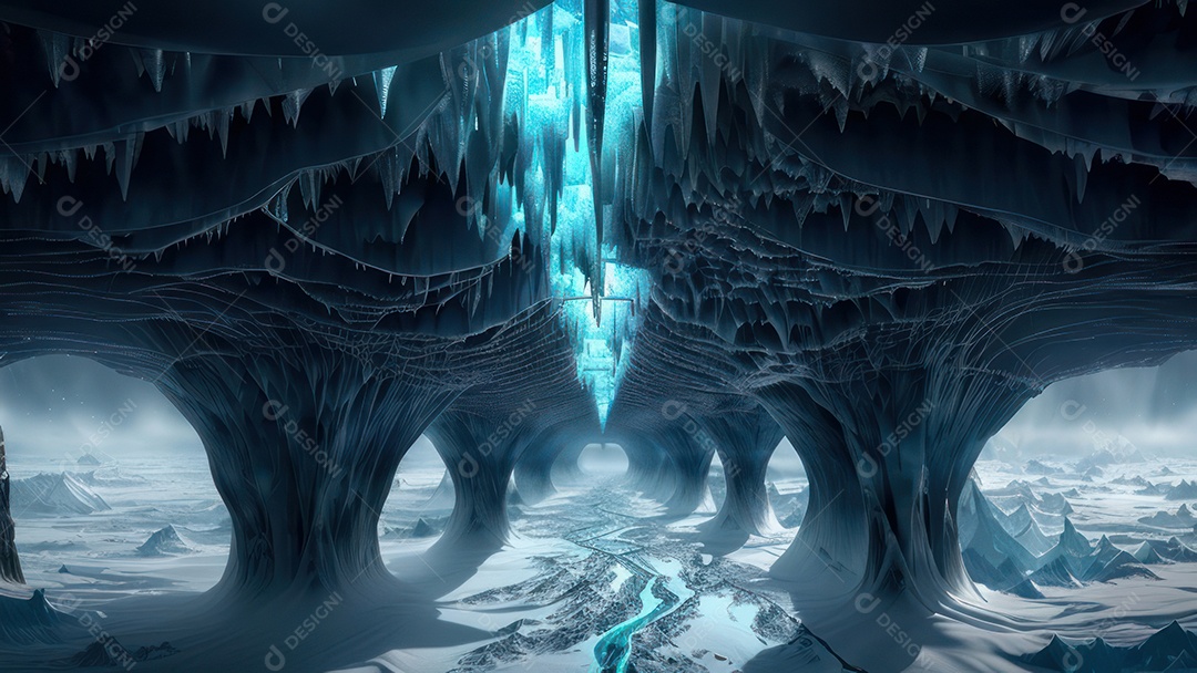 imagem realista de montanhas.