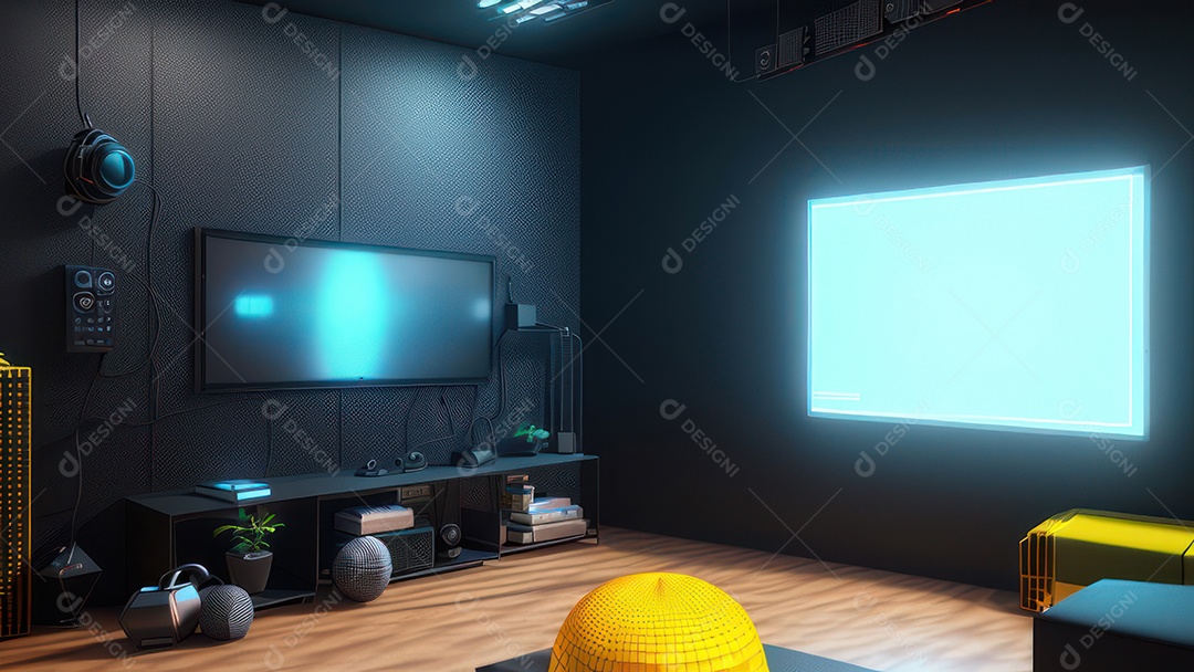 Comodo decorada de um apartamento.