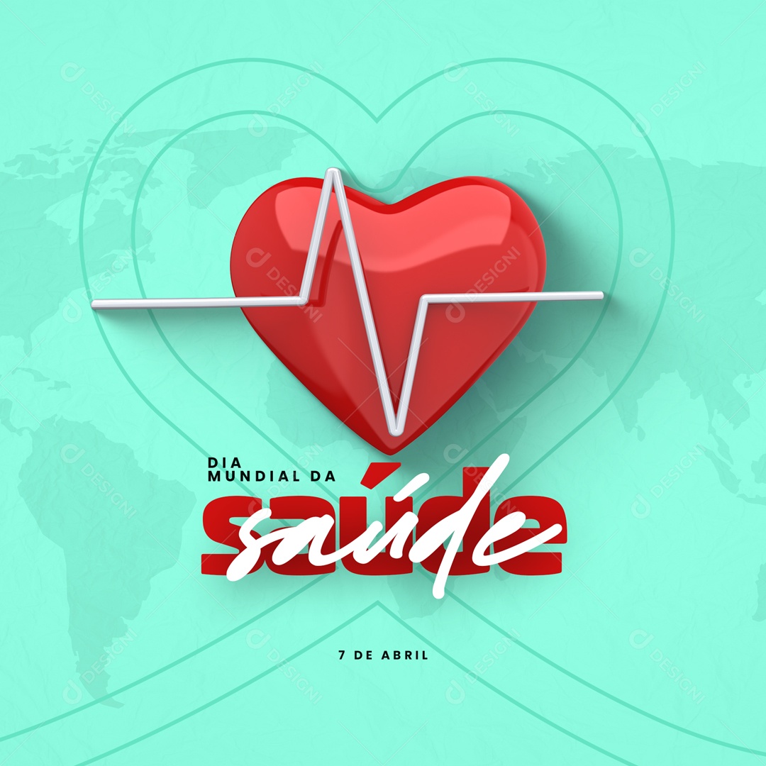 Dia Mundial Da Saúde 07 De Abril Social Media PSD Editável