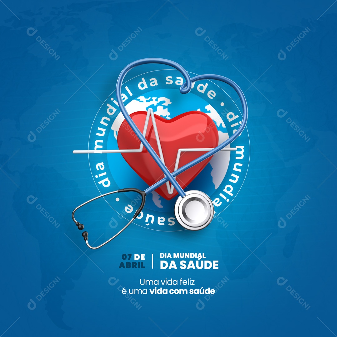 Dia Mundial Da Saúde 07 De Abril Saúde Social Media PSD Editável