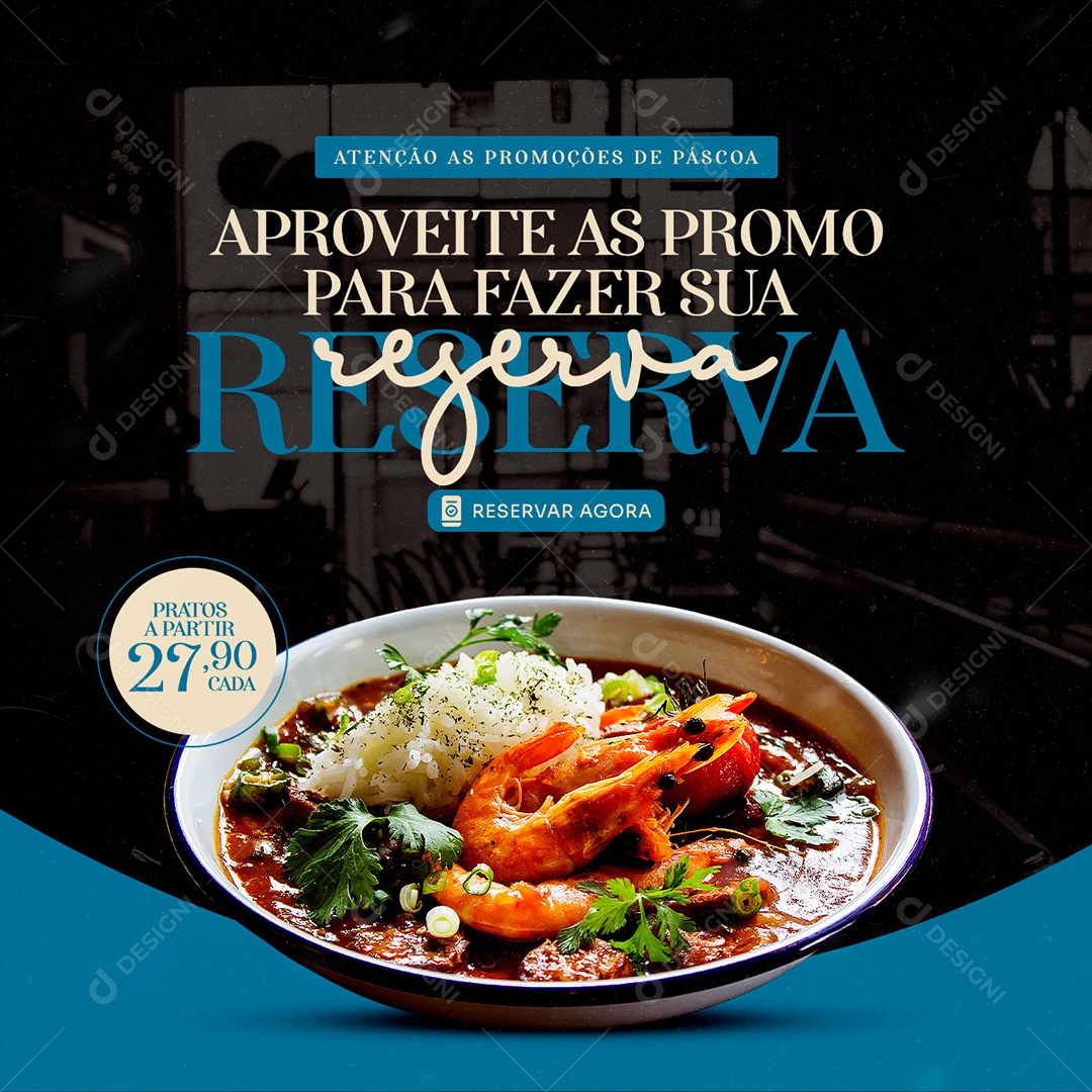 Social Media Restaurante Aproveite as Promo PSD Editável
