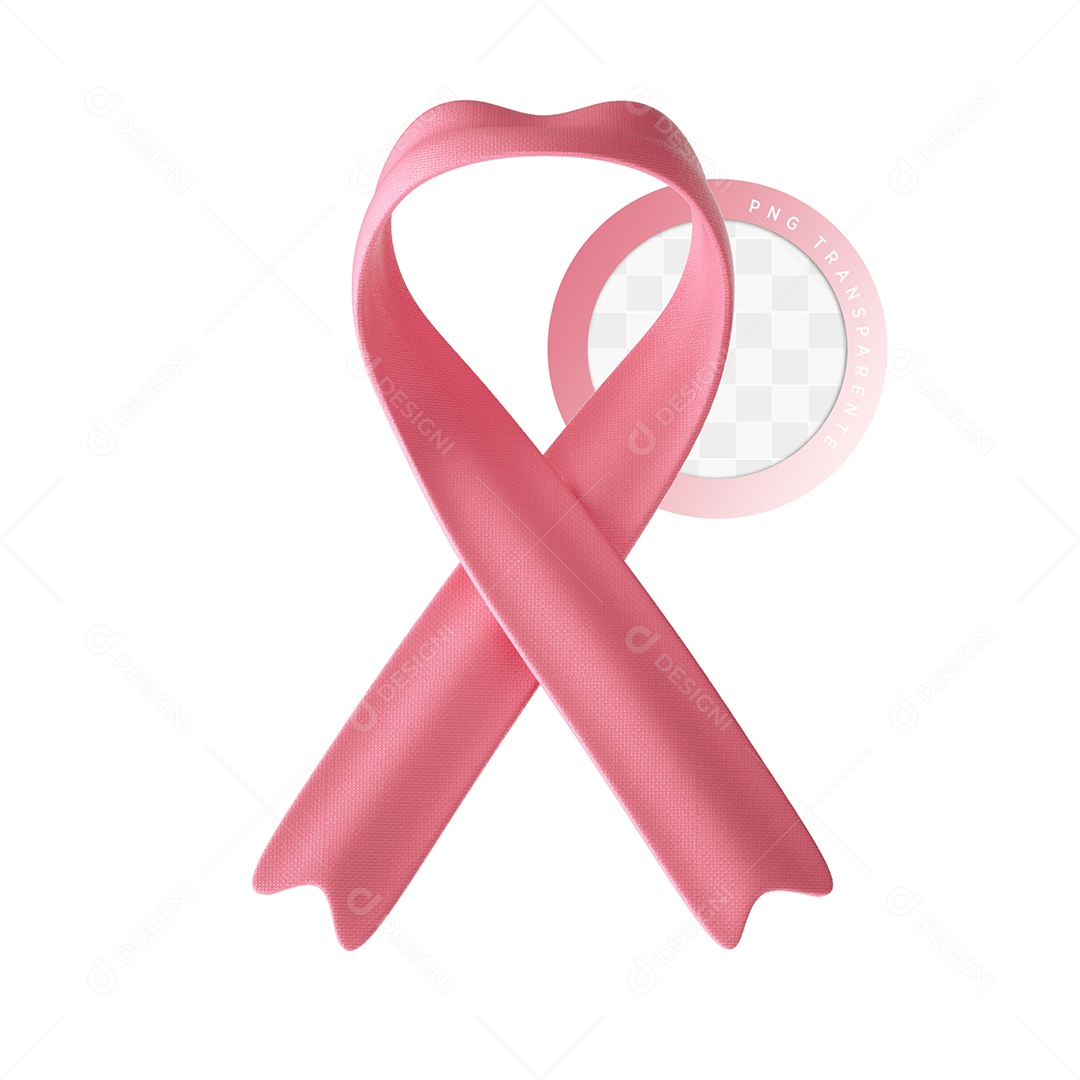 Elemento 3D Para Composição Laço Rosa PSD