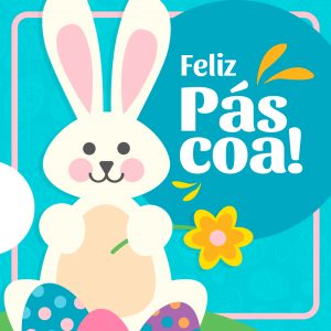 Feliz Páscoa Social Media PSD Editável