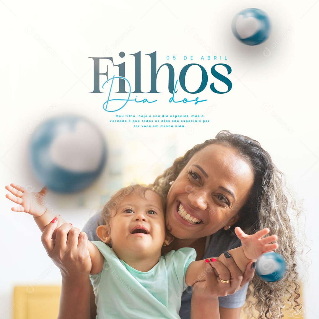Meu Filho Hoje é Seu Dia Especial Dia Do Filho Social Media PSD Editável